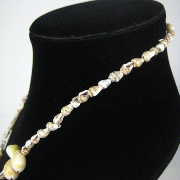Seashell Necklace  34 In Strand Beaded Shell Beach Sea Ocean Shells NO CLASP - Picture 5 of 7